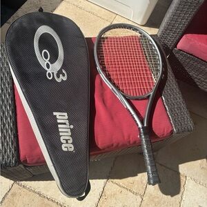 Prince O3 Speedport Silver Super OS (118) Tennis Racquet Grip 1 8.6 OZ With bag